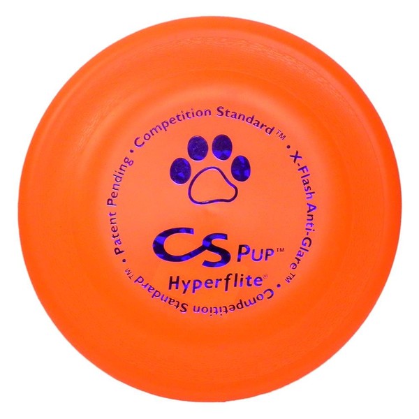 Hyperflite K-10 Pup Competition Standard Dog Disc- Orange 7" Diameter