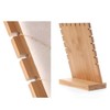 Necklace Display Stands, Bamboo Multiple Necklace Holder with Soft Mat