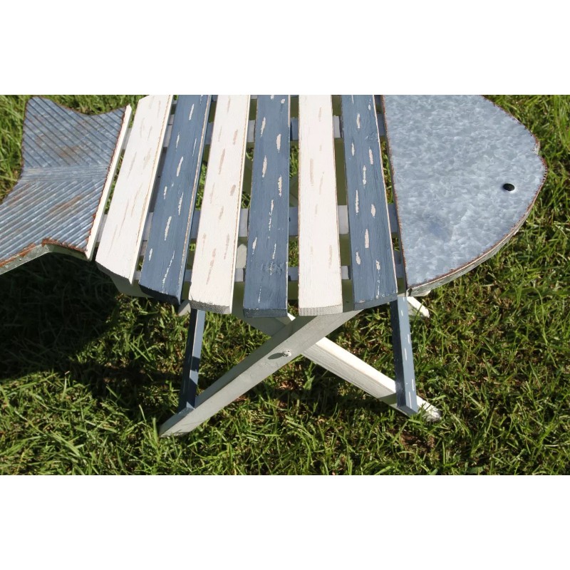 Table ACCENT TABLE, Fish Table, Folding Table Coastal Home Decor,