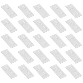 PATIKIL 25 Pcs Outdoor String Light Hanger, LED Light Hooks Waterproof Decor Light Hanging Self Adhesive Clip for Christmas String Light Outside, Transparent