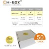 CH-BOX 50 Pack White Indestructo Shipping Mailers With Thank You