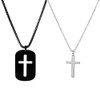 ClosJery Matching Cross Necklaces For Couples Best Friends Stainless Steel