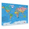 Children’s World Map Poster for Wall – Large A1 Illustrated