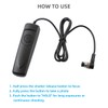 Shutter Release Cable Cord Wired Remote Control Switch Compatible for