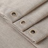 CAROMIO Extra Long Shower Curtain 96 Inches Length, Flax Linen