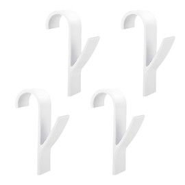 Set of 4 Towel Rail Radiator Hooks for Towel Radiators, Bathroom Radiator Holder Heating, Towel Towel Round Radiator, Hanging Holder Towel Hook, Heating Hook, White Bathroom Hanger