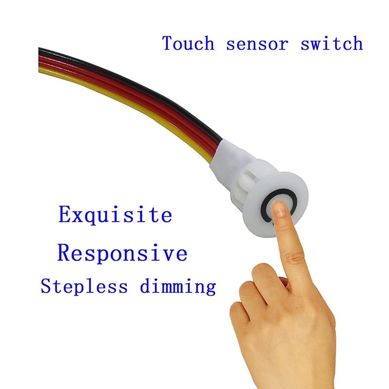 Xuzxinze 2Pcs Touch Dimmer Switch DC3.7V 5V 12V Stepless Dimmer