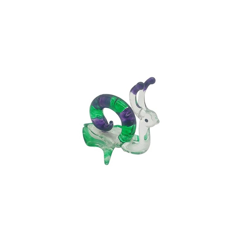 VIE Naturals Hand Blown Glass Sculpture, Snail
