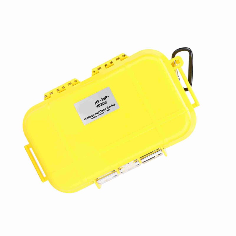 Outdoor Survival Shockproof Waterproof Storage Case Airtight Carry Box Container(Yellow)
