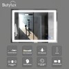 Butylux 32x24 inch LED Bathroom Mirror with Adjustable, Stepless Dimmable,