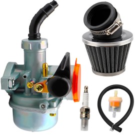 PZ22 Carburetor with Air Filter/Spark Plug Replacement for Kazuma, SunL, TAOTAO, NST,Coolster, Buyang, Roketa, Tank & Other Chinese Made 50cc 110cc 125cc Dirt Bikes Pit Bike Monkey Scooter ATV Quad