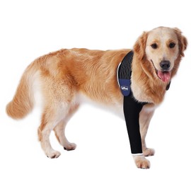 LufeLux Dog Leg Sleeve, Medical Dog Cone Alternative, Shoulder Protect Sleeve for Dogs with Strechy Adjustable Elastic Band, for Hot Spots, Wounds, Bandages, Prevent Licking Elbow Brace Protector