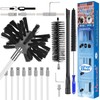 30 Feet Dryer Vent Cleaning Kit Chrome Button Locking System