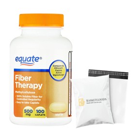 BASKETGOODS Fiber Therapy Methylcellulose 500mg,100ct (Pack of 1), Set by Basket Goods
