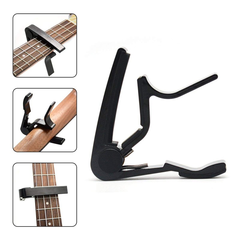 6-String Acoustic & Electric Guitar Capo- Single Handed Capo (MA-12-F)