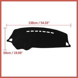 ACROPIX Car Dashboard Cover Nonslip Black Pad for Mitsubishi Lancer EX 08-17 Car Parts