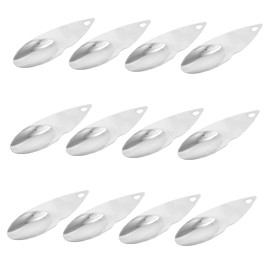 iplusmile 12pcs Stainless Steel Kiwi Fruit Spoons Set Serrated Digging Tools for Kiwifruit Comfortable to Hold Kitchen Utensils for Fruit Carving and Peeling