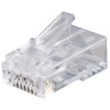 Single RJ45 Connector CAT6 UTP 100PK Modular and Ethernet Connectors