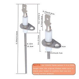 52W29 Flame Sensor Replacement Compatible with Lennox, Armstrong, Ducane Furnaces Replaces 52W2901 LB-74940A 31L71 - Fits for G40 G41 G50 G51 G60 G61 G71