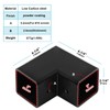 eoere 2 PCS 2" x 2" Square Tube Fittings, 90