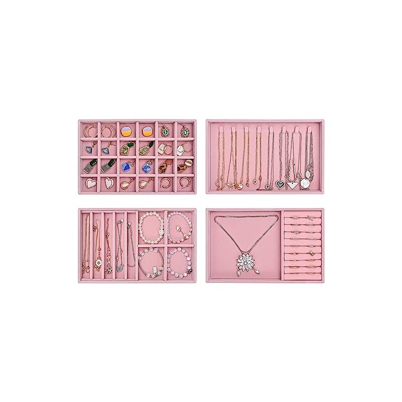 [4 Unidades] ProCase Bandejas Organizadoras para Joyería