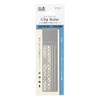 Midori 42229006 Clip Ruler, Silver