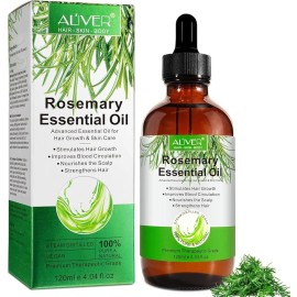 Aceite Esencial Romero 100% Puro Cabello Barba Cejas 120 Ml