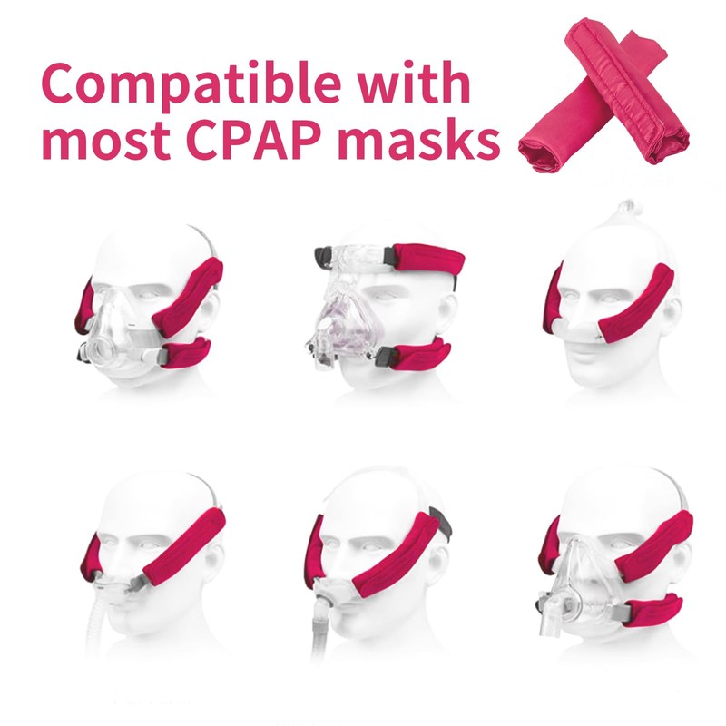 AGDGV 4-Packs Satin Mask Strap Covers,Face Cushion Cover for Strap