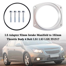 MAD HORNETS 551517 LS Adapter 92mm Intake Manifold to 102mm Throttle Body 4 Bolt LS1 LS3 LSX
