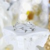 AeraVida Endless Olive Crown Branch .925 Sterling Silver Band Ring