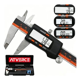 Calibrador Digital Pie de Rey Atverce 15cm Acero Inoxidable LCD