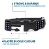 Buckle-Down Plastic Clip Collar - Mini Stars Black/Multi Color -