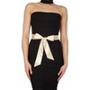 BlackButterfly Bridal Wedding Bridesmaid Satin Sash Belt (Champagne, 5 CM