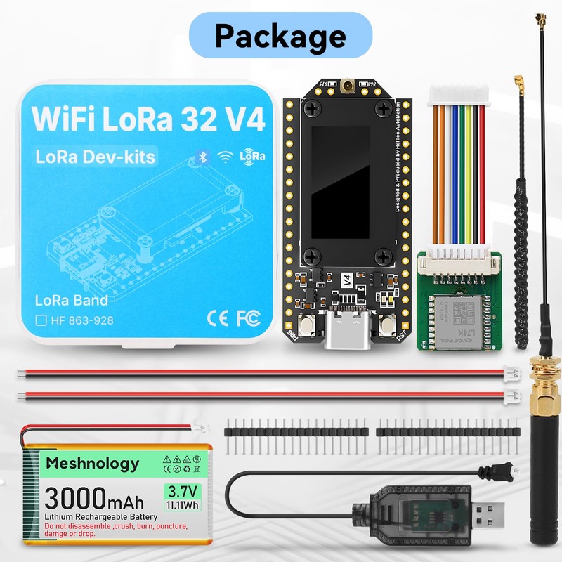 Meshnology ESP32 LoRa V4 Development Board + L76 GNSS Module