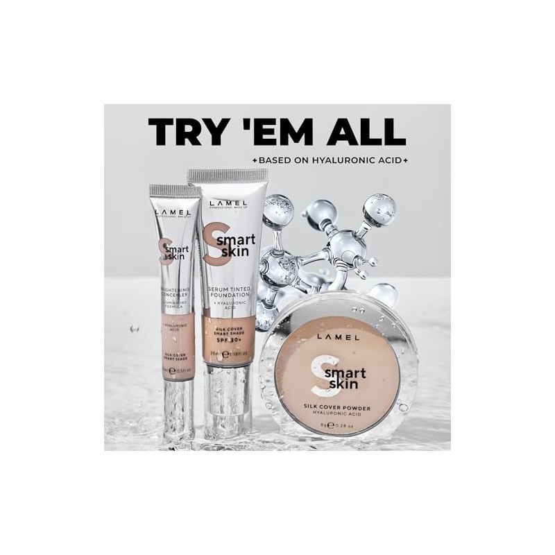 Lamel Base Maquillaje Color Smart Skin Serum 405 Latte Suaviza