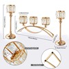Crystal Bowl Tealight Candelabra Votive Candle Stand/Candleholder Sets,Wedding Centerpieces Candlestick