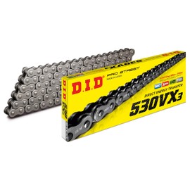 DID (530VX3X100ZB) Steel 100 Link High Performance VX Series X-Ring Chain with Connecting Link
