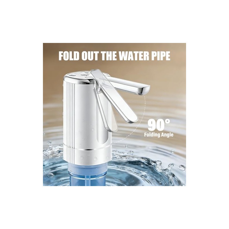 Water Dispenser Pump for 5 Gallon Water Bottles, USB Type-C