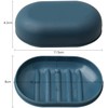 2-Pack Soap Dish Shower Soap Box Travel Soap Case with