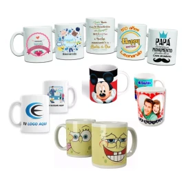 COVA Toluca 20 Tazas Blancas Personalizadas 11 Oz Sublimadas Impresas Color Blanco