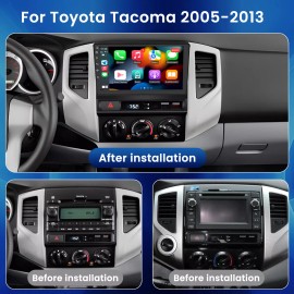 Jingelsye For Toyota Tacoma 2005-2015 Apple CarPlay Android 12.0 Car Stereo Radio WiFi GPS