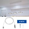 ECSiNG 10 Sets Lighting Suspension Kit Ceiling Hanging Wire Cable