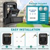 TEUEN Key Lock Box, Waterproof Wall Mount Lock Box for