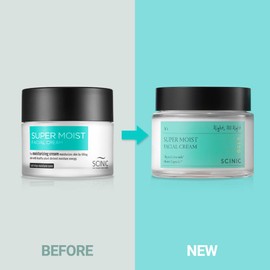 SCINIC Super Moist Facial Cream 2.7 fl oz (80ml) | Long Lasting Moisturizing Effect | Plant-derived Moisturizing Energy Can Control Dryness In Your Skin | Hydrates Dry Skin Skin Prone To Sensitivity | Korean Skincare