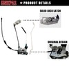 Door latch assembly w/cable&rod compatible for Ford E150 E250 E350