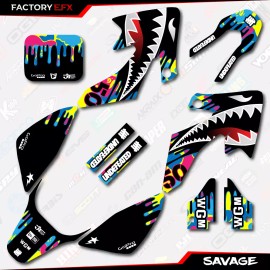 Factory EFX CMYK Savage Camo Racing Graphics kit Fits 04-12 Honda Crf50 CRF 50 Decal