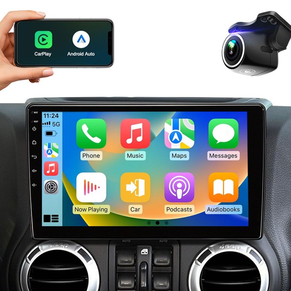 10.2 Inch Car Radio Stereo Upgrade Replacement for Jeep Wrangler