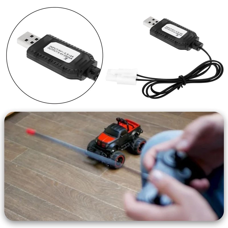 OTOTEC 8.4V NiMH/NiCd Battery Charger Cable with Standard 2P Plug