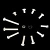 PC (Polycarbonate) Acrylic Plastic Transparent Metric Hex Nut M5 30PCS