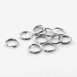 Double Split Ring Connector / Metal O-Ring Parts Connector - Small (7mm) 200ea